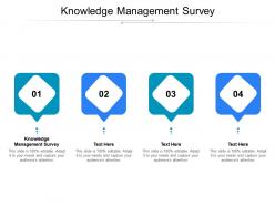 Knowledge management survey ppt powerpoint presentation gallery slide portrait cpb