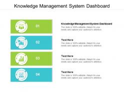 Knowledge management system dashboard ppt powerpoint presentation layouts cpb