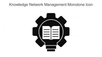 Knowledge Network Management Monotone Icon In Powerpoint Pptx Png And Editable Eps Format