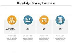Knowledge sharing enterprise ppt powerpoint presentation inspiration demonstration cpb