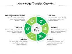 Knowledge transfer checklist ppt powerpoint presentation ideas portrait cpb