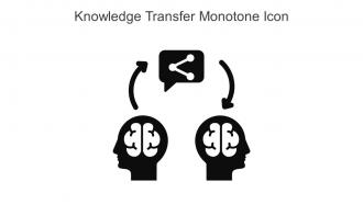 Knowledge Transfer Monotone Icon In Powerpoint Pptx Png And Editable Eps Format