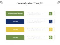 Knowledgeable thoughts ppt powerpoint presentation ideas example introduction cpb