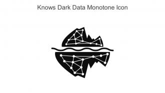 Knows Dark Data Monotone Icon In Powerpoint Pptx Png And Editable Eps Format