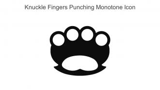 Knuckle Fingers Punching Monotone Icon In Powerpoint Pptx Png And Editable Eps Format