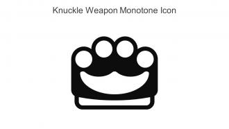 Knuckle Weapon Monotone Icon In Powerpoint Pptx Png And Editable Eps Format