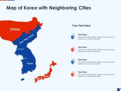 Korea map geographical location political map states information
