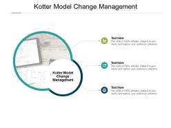 Kotter model change management ppt powerpoint presentation layouts styles cpb