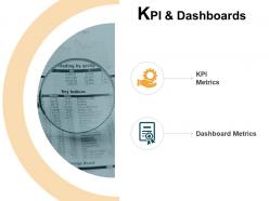 Kpi and dashboards metrics gears ppt powerpoint presentation icon pictures