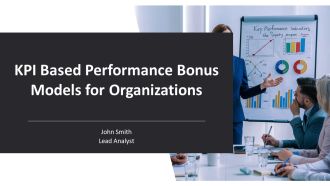 KPI Based Performance Bonus Models For Organizations PPT PowerPoint AT