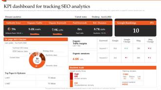 KPI Dashboard For Tracking SEO Analytics Marketing Analytics Guide