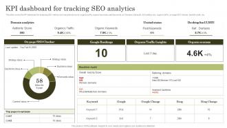 Kpi Dashboard For Tracking Seo Analytics Top Marketing Analytics Trends