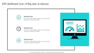 KPI Dashboard Icon Of Big Data In Telecom