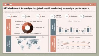 KPI Dashboard To Analyze Targeted Email Using Customer Data To Improve MKT SS V
