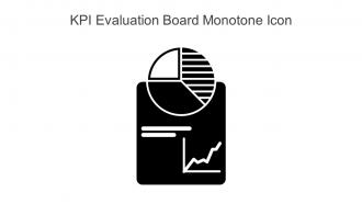 KPI Evaluation Board Monotone Icon In Powerpoint Pptx Png And Editable Eps Format