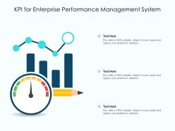 Kpi for enterprise performance management system