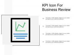 Kpi icon for business review