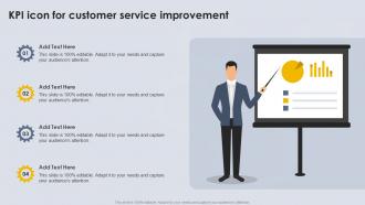 KPI Icon For Customer Service Improvement