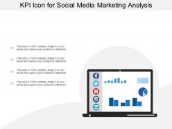 Kpi icon for social media marketing analysis