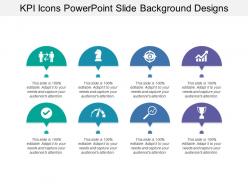 Kpi icons powerpoint slide background designs