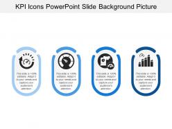 Kpi icons powerpoint slide background picture