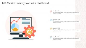 KPI Metrics Security Icon With Dashboard