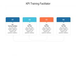 Kpi training facilitator ppt powerpoint presentation infographics example cpb