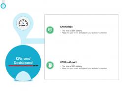KPIS And Dashboard Metrics Ppt Powerpoint Presentation Icon Sample