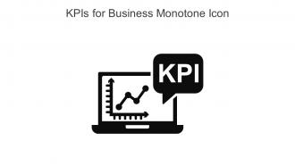 KPIs For Business Monotone Icon In Powerpoint Pptx Png And Editable Eps Format