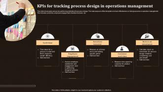 KPIs For Tracking Process Design In Operations Management