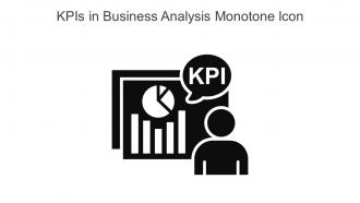 KPIs In Business Analysis Monotone Icon In Powerpoint Pptx Png And Editable Eps Format