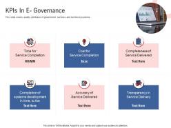 Kpis in e governance electronic government processes ppt professional