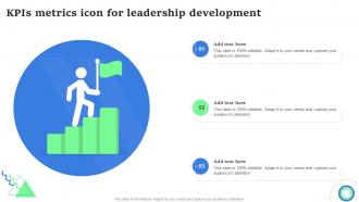 KPIs Metrics Icon For Leadership Development