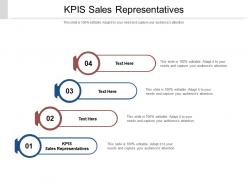 Kpis sales representatives ppt powerpoint presentation visual aids inspiration cpb
