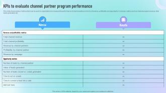 Kpis To Evaluate Channel Partner Program Guide To Successful Channel Strategy SS V