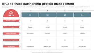 KPIs To Track Partnership Project Management