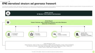 KPMG International Structure And KPMG Operational And Marketing Strategy SS V