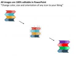 Ks four colored arrow design infographics flat powerpoint design
