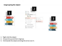 Ks four colored arrow design infographics flat powerpoint design
