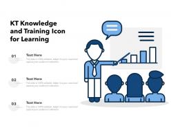 Kt knowledge and training icon for learning