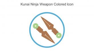 Kunai Ninja Weapon Colored Icon In Powerpoint Pptx Png And Editable Eps Format