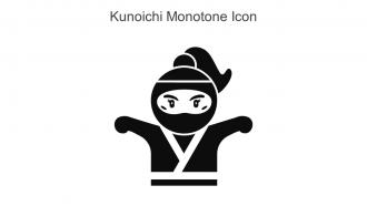Kunoichi Monotone Icon In Powerpoint Pptx Png And Editable Eps Format