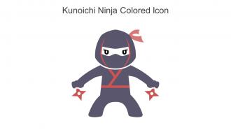 Kunoichi Ninja Colored Icon In Powerpoint Pptx Png And Editable Eps Format