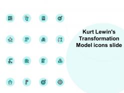 Kurt lewins transformation model icons slide our goal target ppt slide