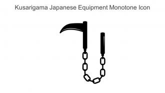 Kusarigama Japanese Equipment Monotone Icon In Powerpoint Pptx Png And Editable Eps Format