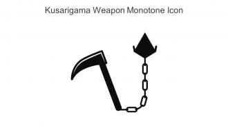 Kusarigama Weapon Monotone Icon In Powerpoint Pptx Png And Editable Eps Format