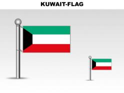 Kuwait country powerpoint flags