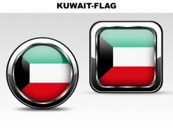 Kuwait country powerpoint flags