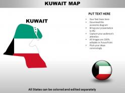 Kuwait country powerpoint maps