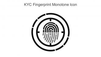 KYC Fingerprint Monotone Icon In Powerpoint Pptx Png And Editable Eps Format